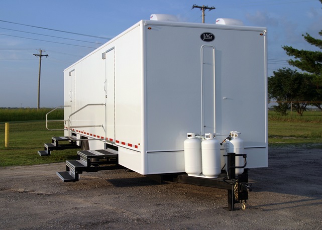 JAG 10 Stall Bathroom Trailer Rental in Rhode Island