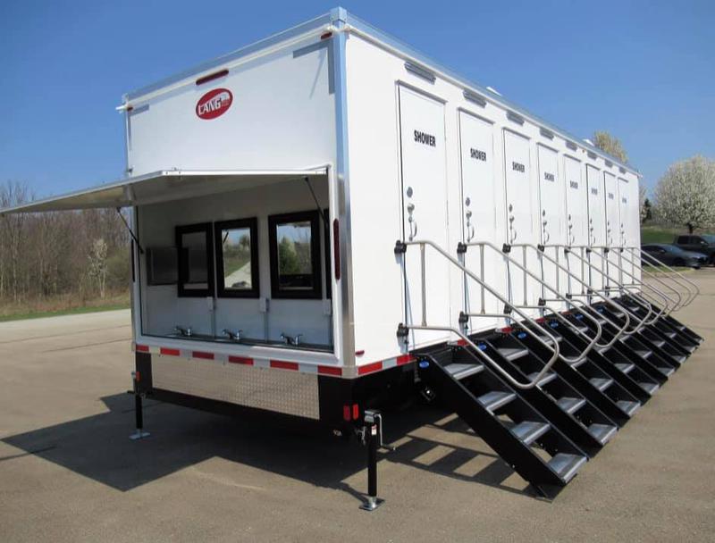 Largest Shower Stall Trailer Rental Service in Rhode Island